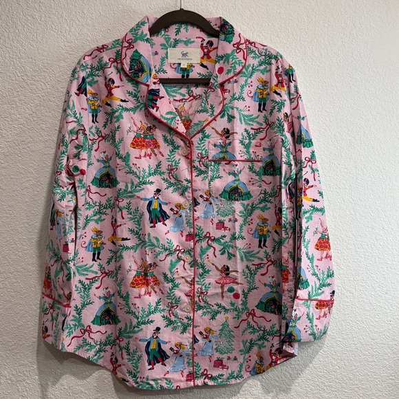 Printfresh Other - NWT Printfresh Women's Nutcracker Dreams 100% Organic Cotton Pajama Top Sz S